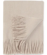 Southern Living Ashford Brushed Knit Fringed Acrylic Throw Blanket