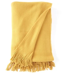 Southern Living Ashford Brushed Knit Fringed Acrylic Throw Blanket