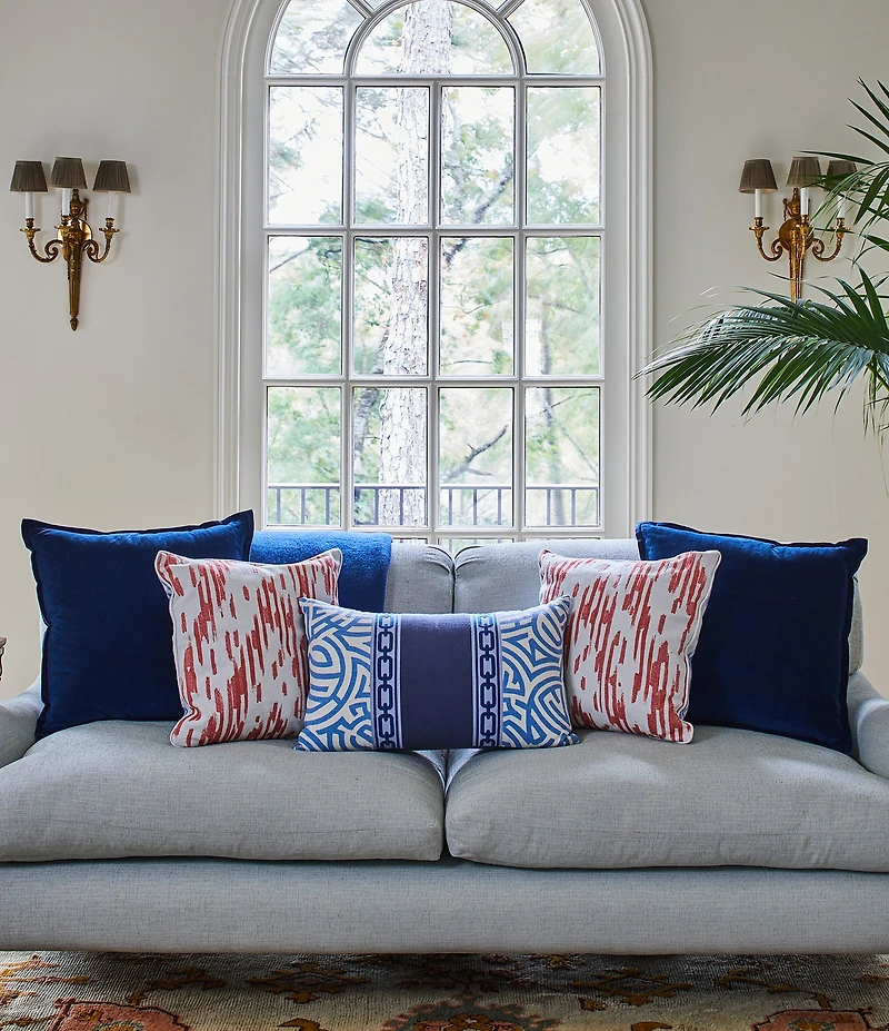 Southern Living Ashford Brushed Knit Fringed Acrylic Throw Blanket