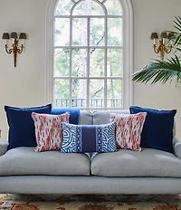 Southern Living Ashford Brushed Knit Fringed Acrylic Throw Blanket