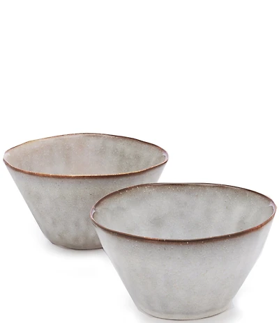 Southern Living Astra Collection Glazed Stoneware Cereal Bowls, Set of 2