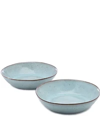 Southern Living Astra Collection Glazed Stoneware Soup Bowls, Set of 2