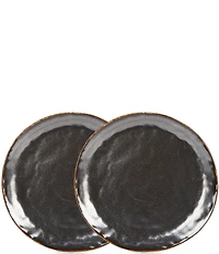 Southern Living Astra Collection Pewter Dinner Plates, Set of 2