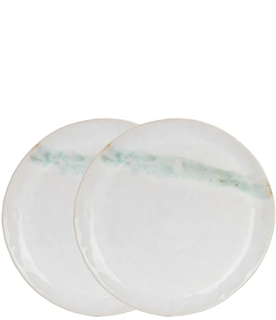 Southern Living Astra Collection White Dinner Plates, Set of 2