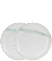 Southern Living Astra Collection White Dinner Plates, Set of 2