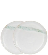Southern Living Astra Collection White Salad Plates, Set of 2