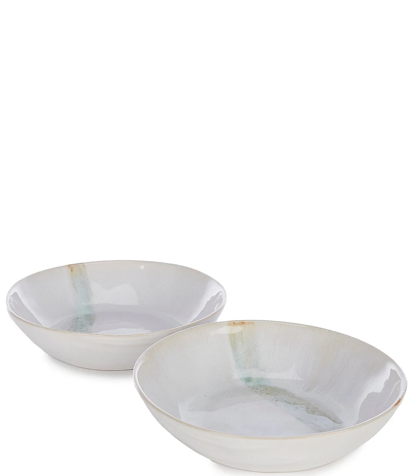 Southern Living Astra Collection White Soup Bowls, Set of 2