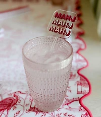 Southern Living 4-Piece Beaded Highball Glass Set