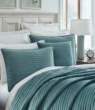 Southern Living Bexley Quilted Velvet Coverlet Mini Set