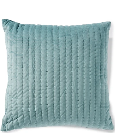 Southern Living Bexley Quilted Velvet Square Pillow