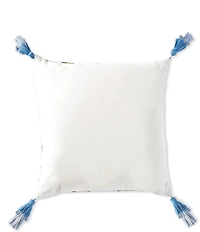 Southern Living Bird Embroidered Tassel Trim Square Pillow