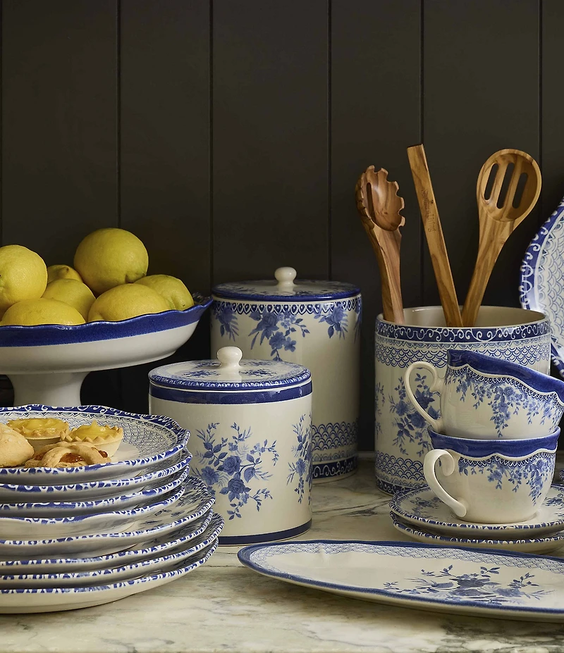 Southern Living Caroline Collection Blue & White Chinoiserie Dinner Plates, Set of 2