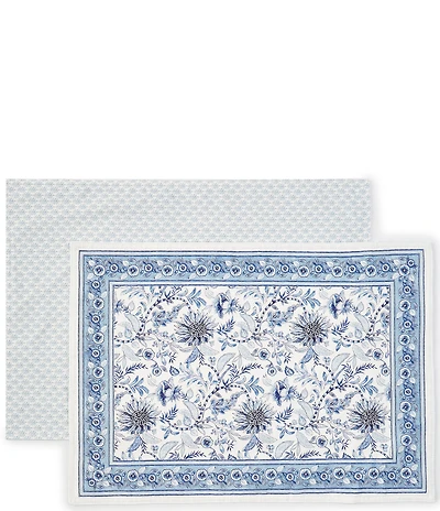 Southern Living Blue Agatha Collection Placemats, Set of 2