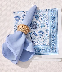 Southern Living Blue Agatha Collection Print Napkins, Set of 4