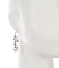 Southern Living x Borrowed & Blue Floral Fringe Linear Earrings
