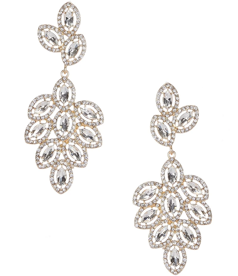 Southern Living x Borrowed & Blue Stone Cluster Statement Crystal Chandelier Earrings
