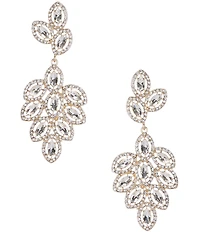 Southern Living x Borrowed & Blue Stone Cluster Statement Crystal Chandelier Earrings