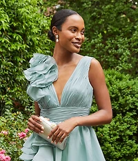 Southern Living x Borrowed & Blue Cubic Zirconia Stone with Pearl Drop Earrings