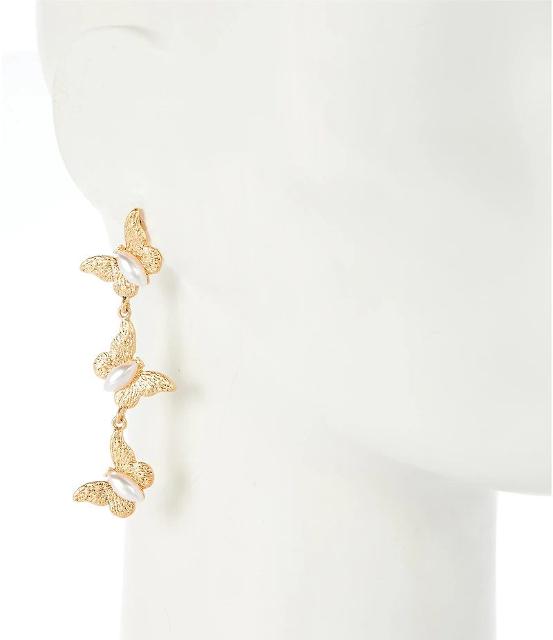 Southern Living Butterfly Linear Earrings