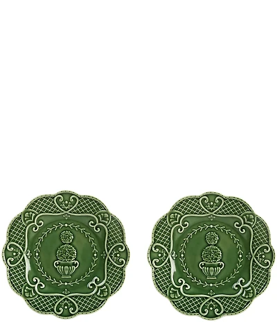 Southern Living Cabbage Topiary Salad Plates, Set of 2