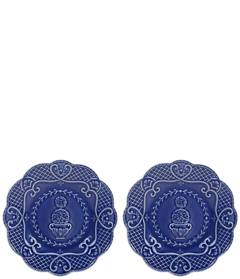 Southern Living Cabbage Topiary Salad Plates, Set of 2