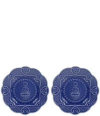 Southern Living Cabbage Topiary Salad Plates, Set of 2