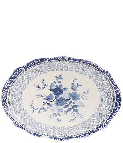 Southern Living Caroline Collection Blue & White Chinoiserie Oval Platter