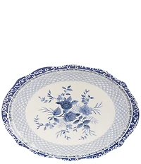 Southern Living Caroline Collection Blue & White Chinoiserie Oval Platter