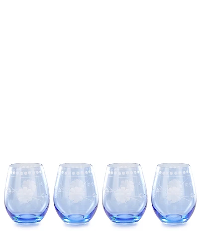 Southern Living Caroline Stemless Glasses, Set of 4