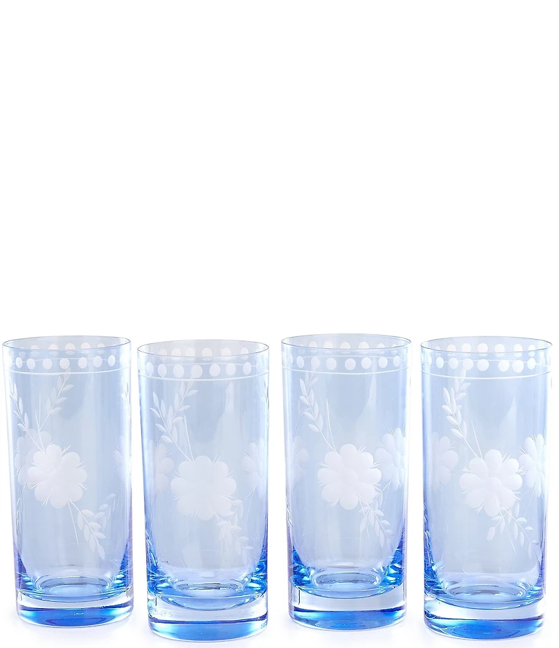 Southern Living Caroline Tumbler Glasses, Set of 4