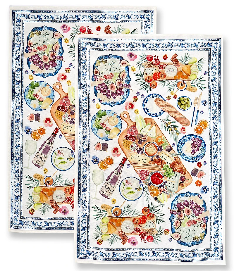 Southern Living Charcuterie Kitchen Towels, Set of 2