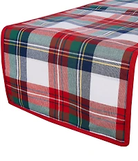 Southern Living Chinoiserie Christmas Collection Tartan Plaid Runner