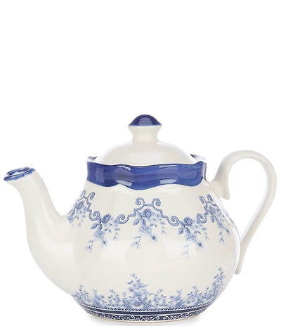 Southern Living Caroline Collection Blue Chinoiserie Teapot
