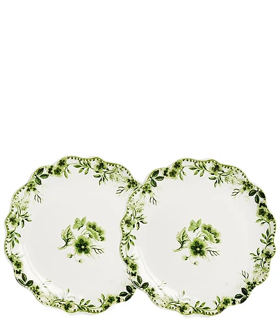 Southern Living Chloe Collection Scalloped Accent Salad Plates, Set of 2