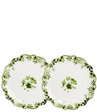 Southern Living Chloe Collection Scalloped Accent Salad Plates, Set of 2