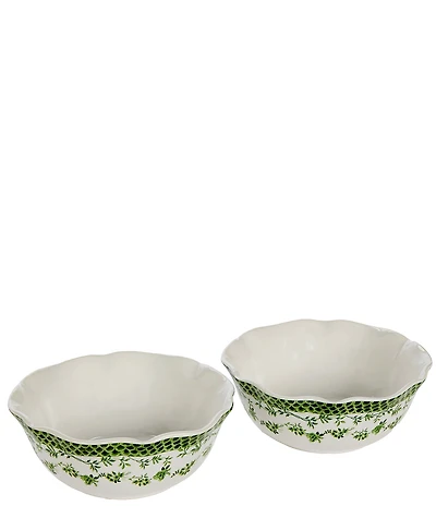 Southern Living Chloe Collection Scalloped Cereal Bowls, Set of 2