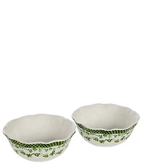 Southern Living Chloe Collection Scalloped Cereal Bowls, Set of 2