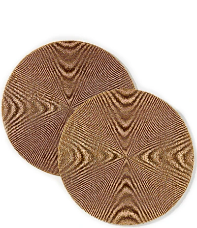 Southern Living Beaded Placemats, Set of 2