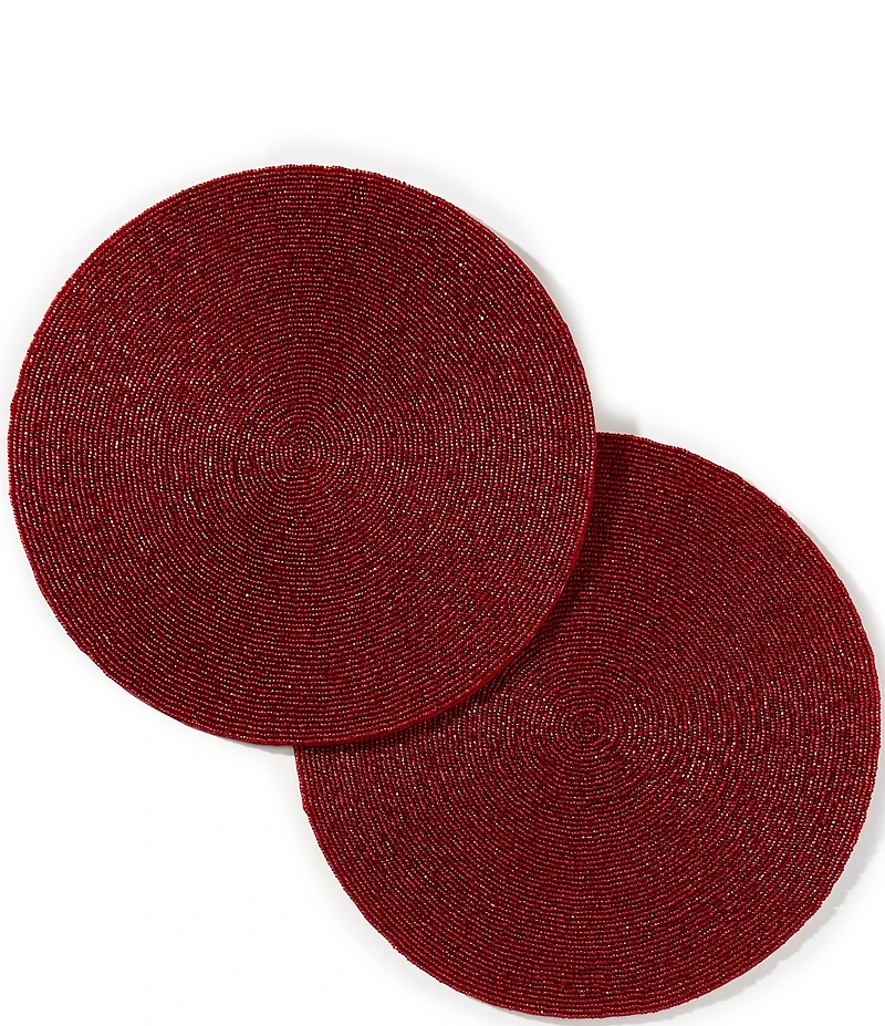 Southern Living Beaded Placemats, Set of 2