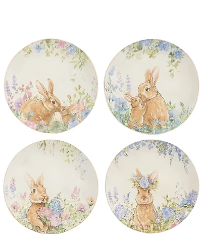 Southern Living Classic Bunny Plates, Set of 4