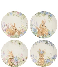 Southern Living Classic Bunny Plates, Set of 4