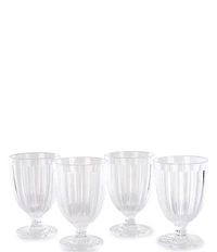 Southern Living Clear Acrylic Short Goblets, Set of 4
