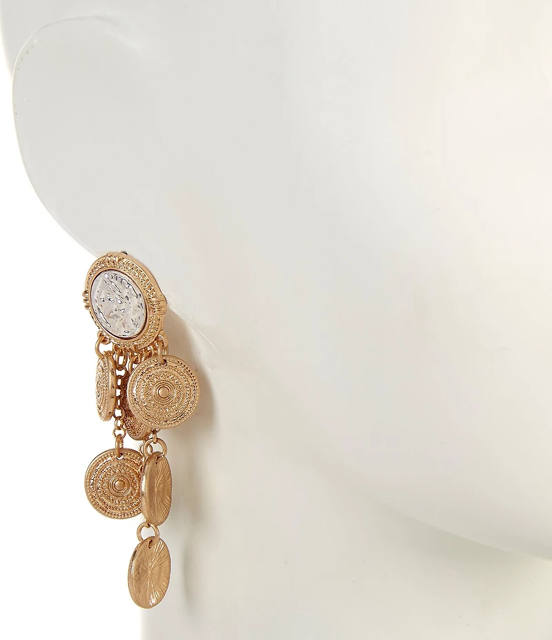 Southern Living Coin Drops Chandelier Earrings