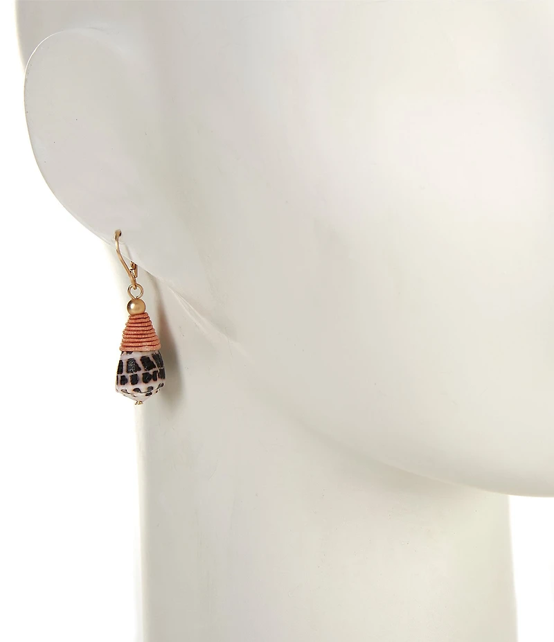 Southern Living Conus Shell Drop Earrings