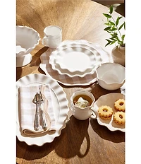 Southern Living Coop Checkered Scallop Napkins, Set of 4
