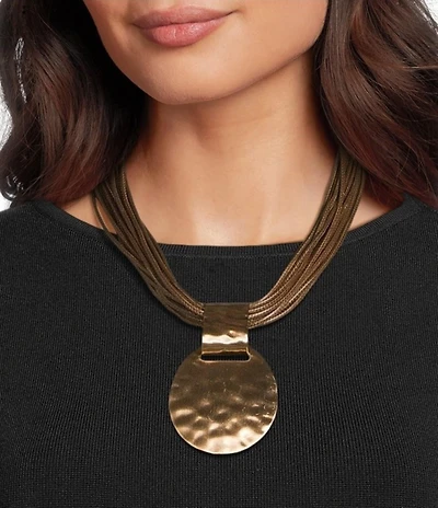 Southern Living Cord Torsade Short Multi-Strand Statement Necklace