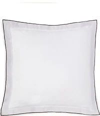Southern Living Covington Linen Contrast Trim Euro Sham