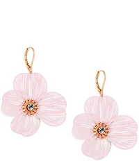 Southern Living Crystal Stone Blush Flower Resort Drop Earrings