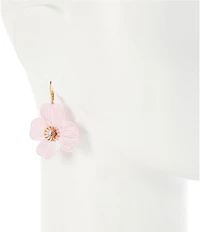 Southern Living Crystal Stone Blush Flower Resort Drop Earrings