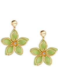 Southern Living Crystal Wire Flower Resort Drop Earrings